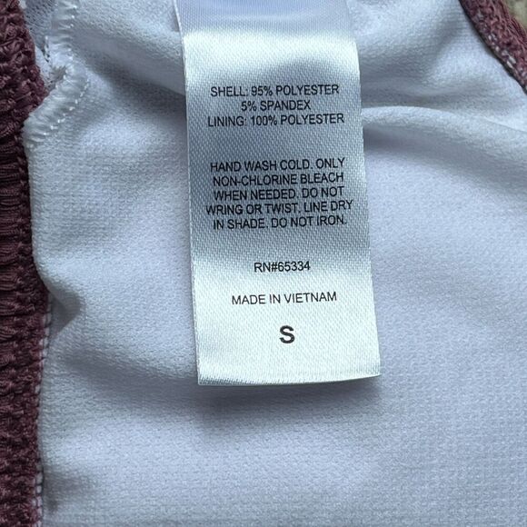 Salt and Cove Swim Bikini Womens Bandeau One Shoulder Ribbed textured sz S Small - Picture 7 of 7